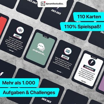 Zack Zack Spiel, Trinkspiel mit App - Kartenspiel - 110 Spielkarten