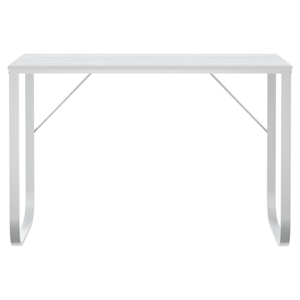 vidaXL Schreibtisch Computertisch Weiß 110x60x73 cm Holzwerkstoff