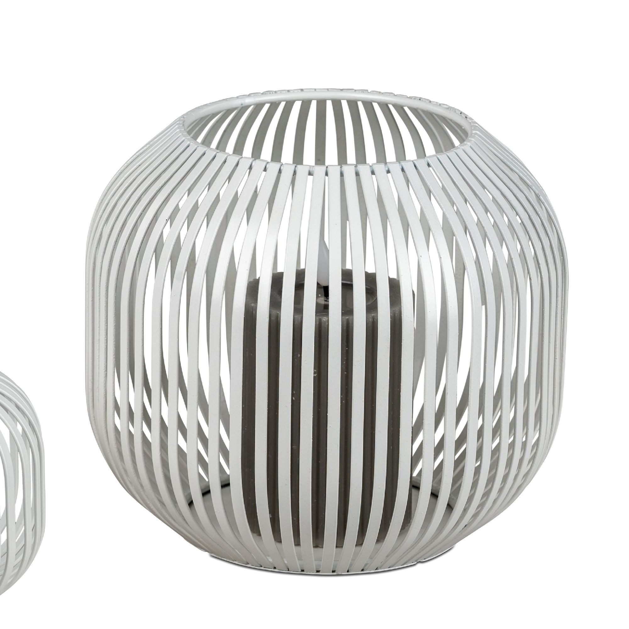 formano Windlicht Stäbe, Farbe: Weiß, Motiv: Stäbe günstig online kaufen