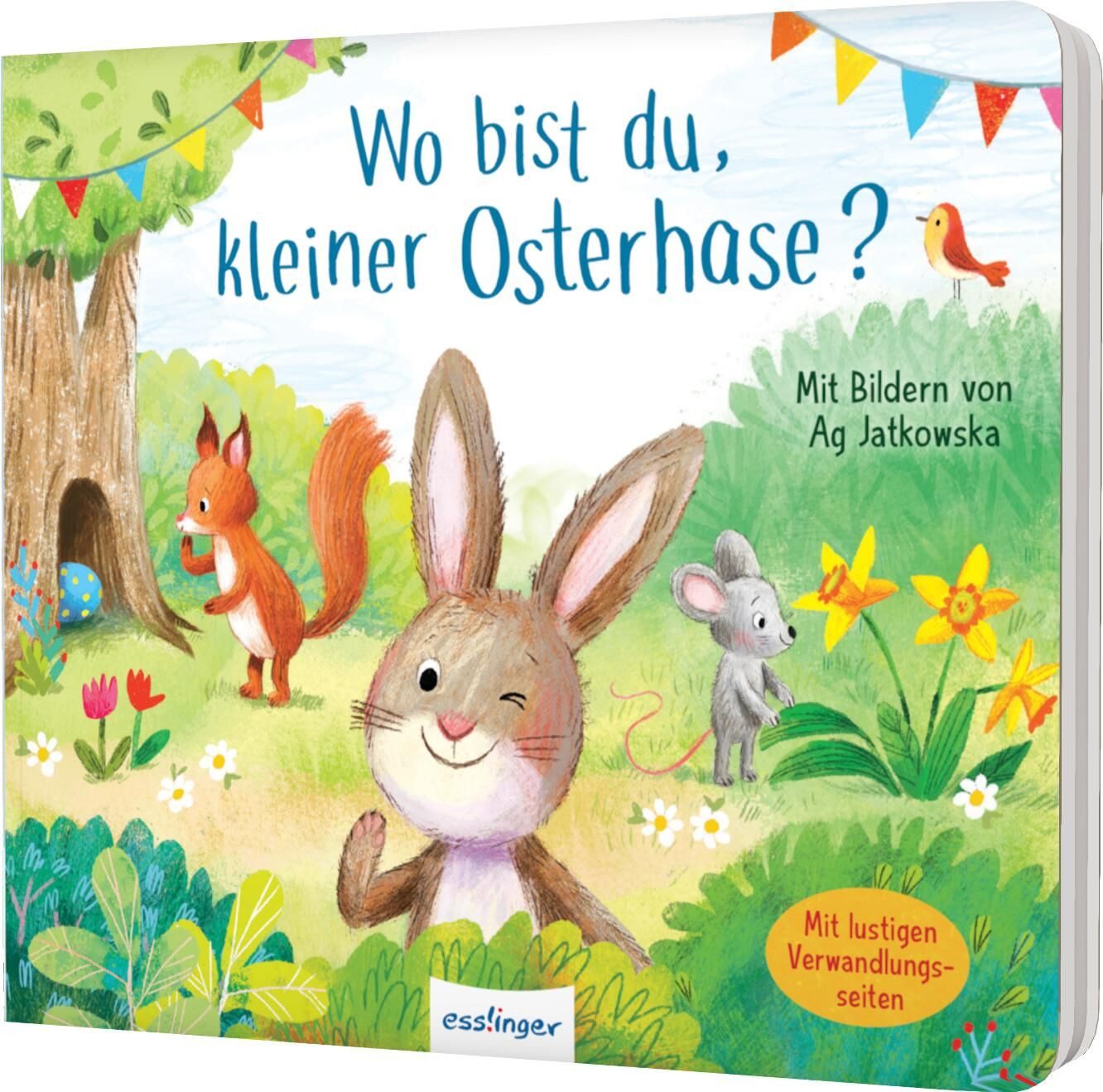 Wo bist du, kleiner Osterhase? / Sylvia Tress, Oster-Pappbilderbuch mit Verwandlungsseiten, für Kinder ab 18 Monaten