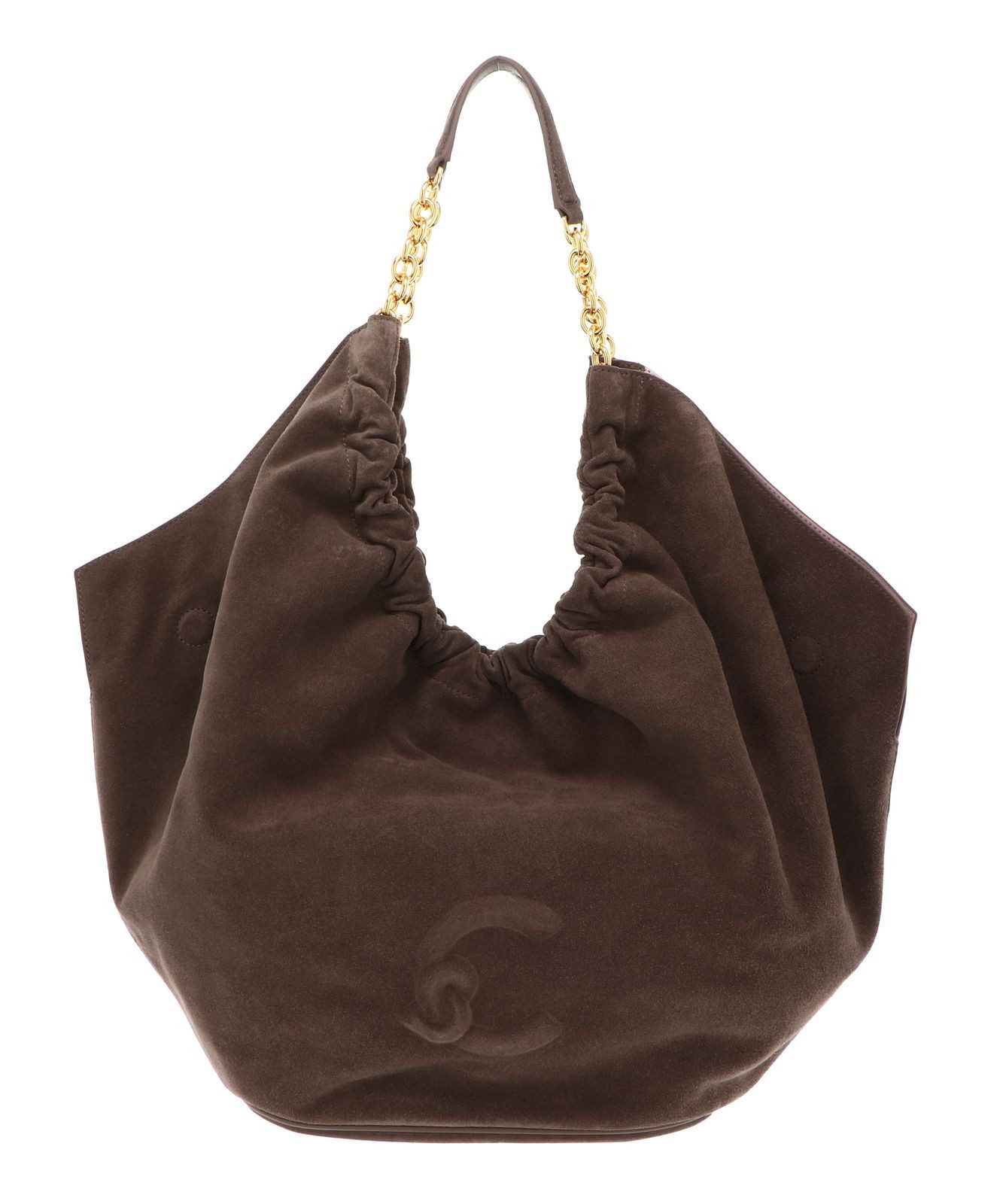 COCCINELLE Shopper Handbag Suede Leather / Smooth Leather, aus echtem Rindsleder