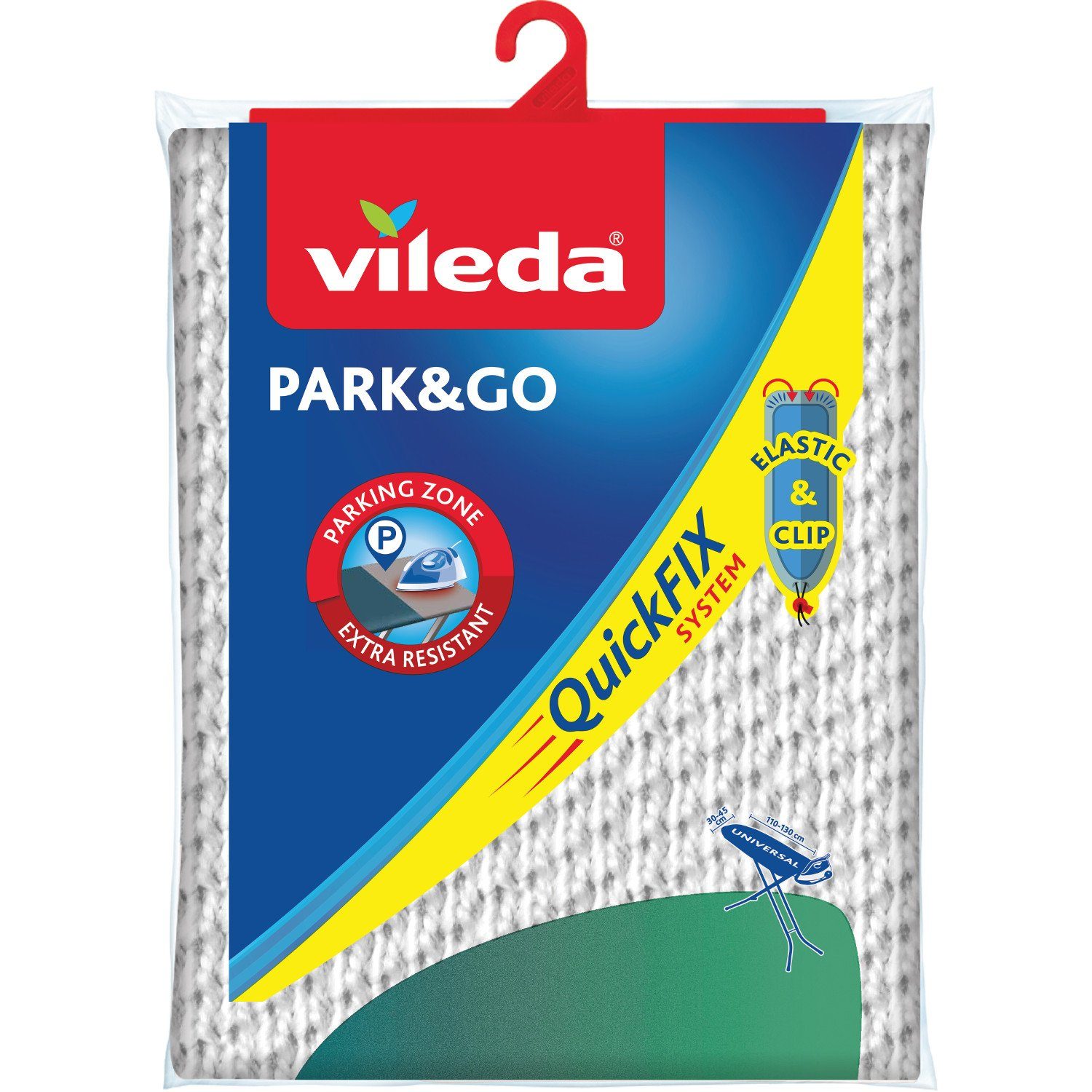 Vileda Bügelbrettbezug 172219, Bügeltischbezug Park&Go