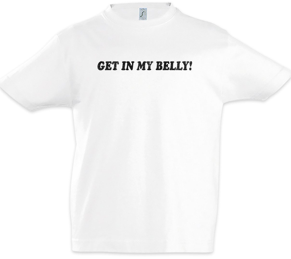 Print-Shirt Get In My Belly Kinder T-Shirt Dick Dicker Stolz Übergewicht Chubby