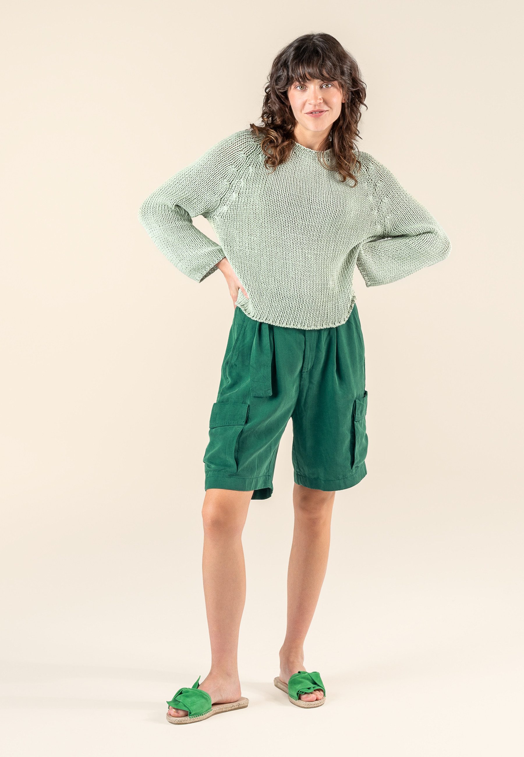 LIVING CRAFTS Bermudas RUNA GOTS zertifiziert