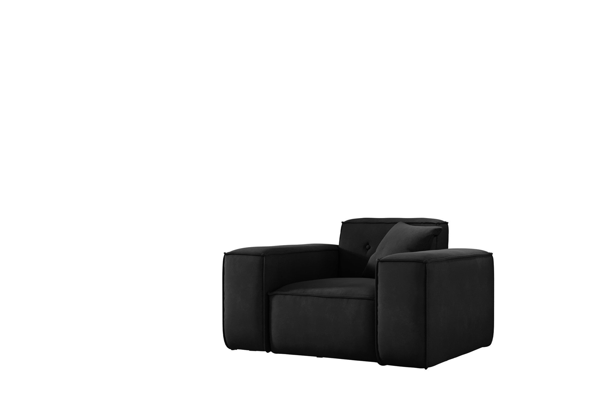 Fun Möbel Sessel Designersessel CESINA in Stoff (inkl. 1 Zierkissen, Auch als 3-2-1 Set erhältlich), Rundumbezug