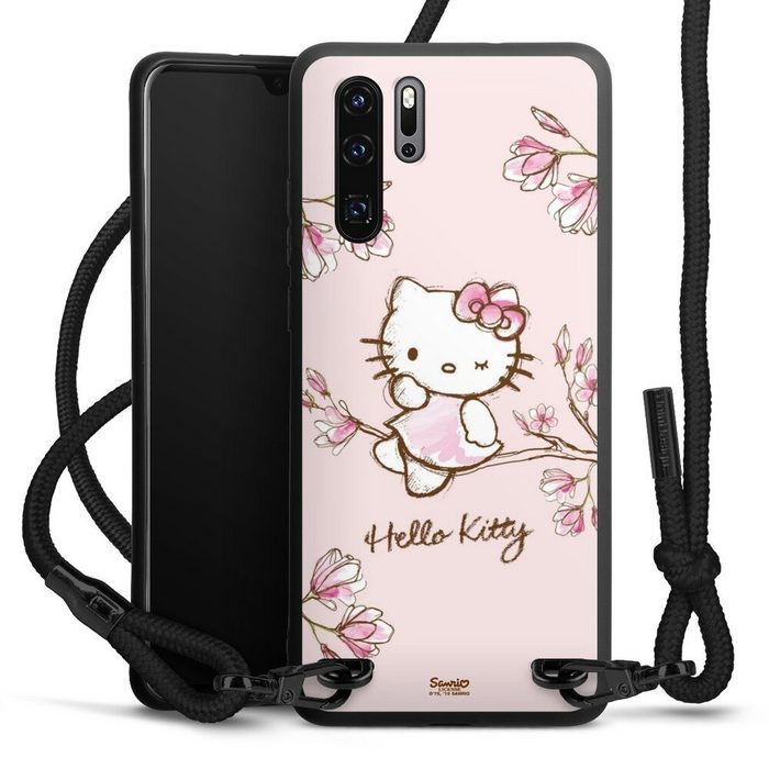 DeinDesign Handyhülle Hello Kitty Fanartikel Hanami Hello Kitty - Magnolia Huawei P30 Pro Premium Handykette Hülle mit Band Case zum Umhängen