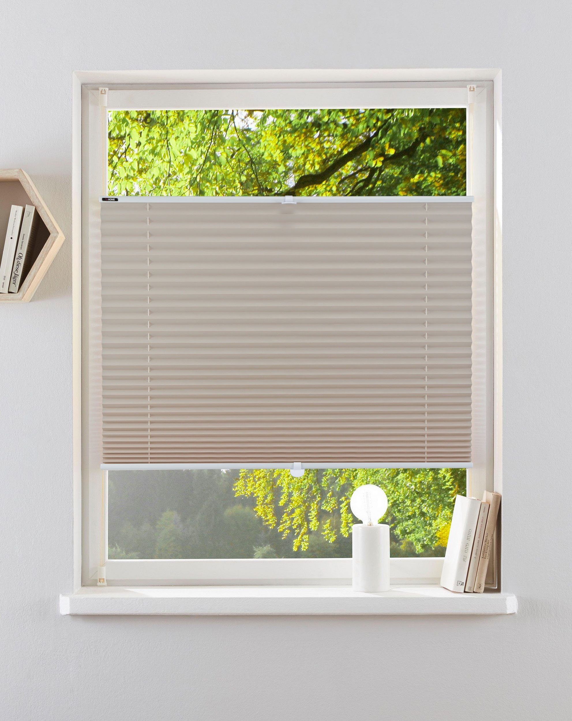 OTTO home Plissee LAHOLM, Lichtschutz, ohne Bohren, verspannt, Klemmfix, Fixmaß, Bestseller mit über 4000-Bewertungen, für Fenster & Tür