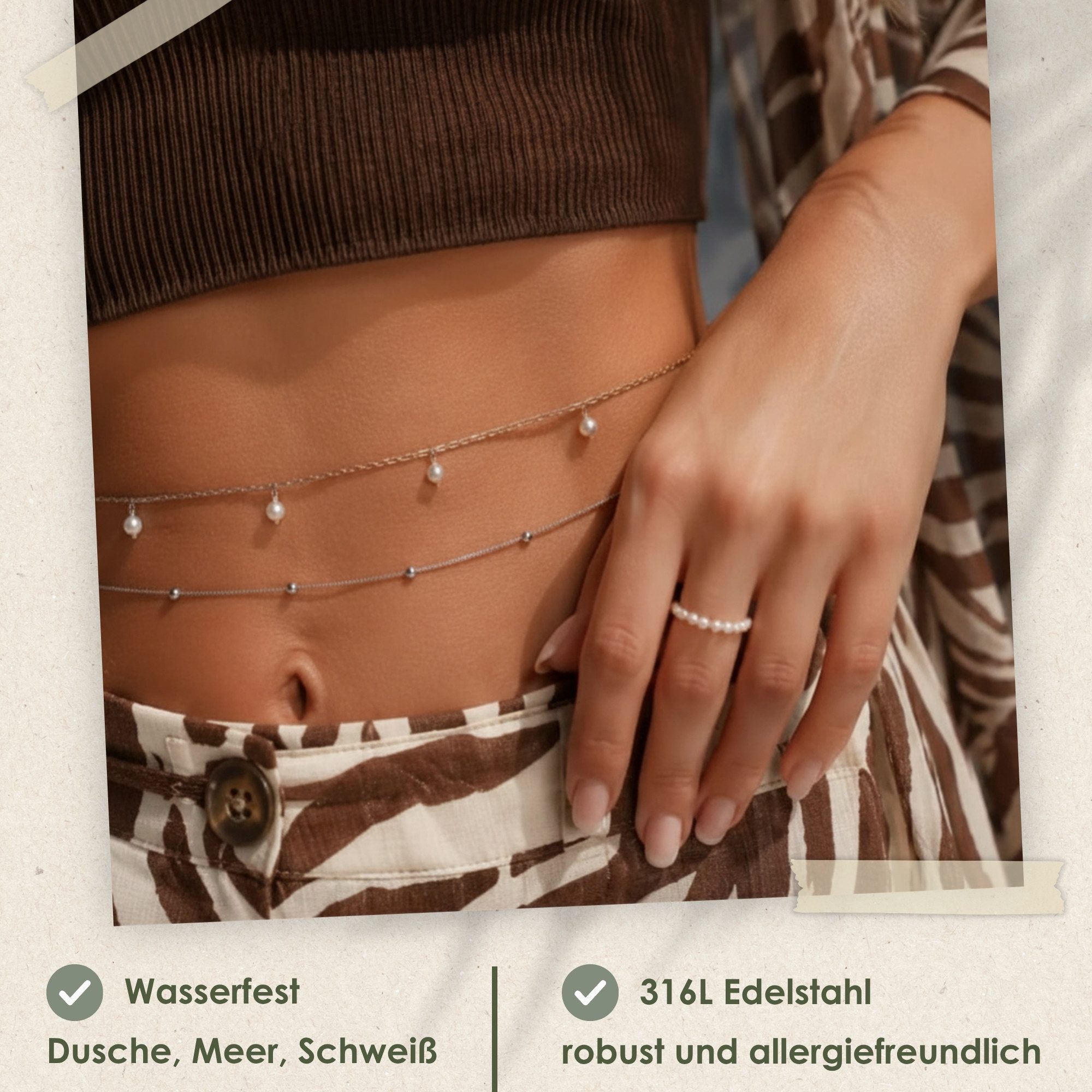 Heideman Schmuck-Adventskalender Summerbox Ibiza silberfarben, Schmuckset mehrteilig Schmuck für Frauen - 5 Schmuckstücke