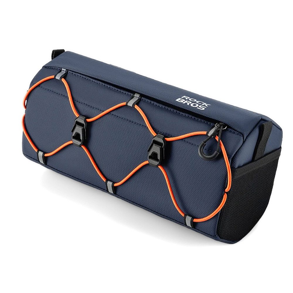 ROCKBROS Lenkertasche Fahrradtasche Umhängetasche Radtasche (Spar-Set, 1-tlg., 2, 2 l kompakt), Reflektoren, Netztaschen, Schultergurt, 2,2 l