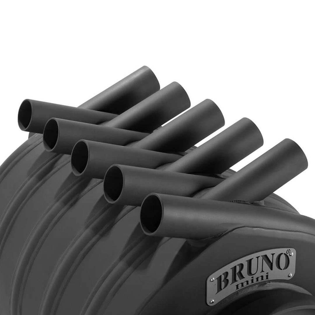 Bruno Kaminofen Bruno® Werkstattofen Mini III schwarz 12 kW Stahl A, 12 kW