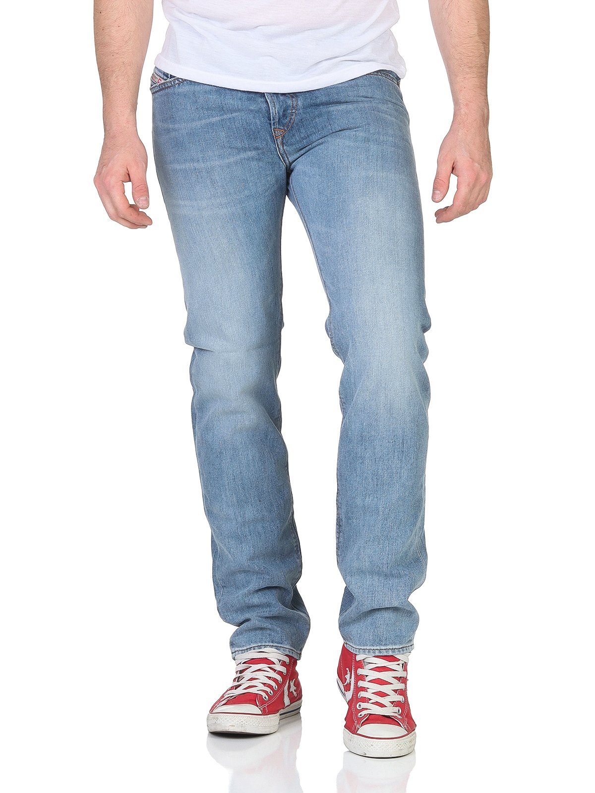 Diesel 5-Pocket-Jeans Diesel Herren Jeans BUSTER-X R605N Stonewash, 100% Baumwolle, Länge: 32