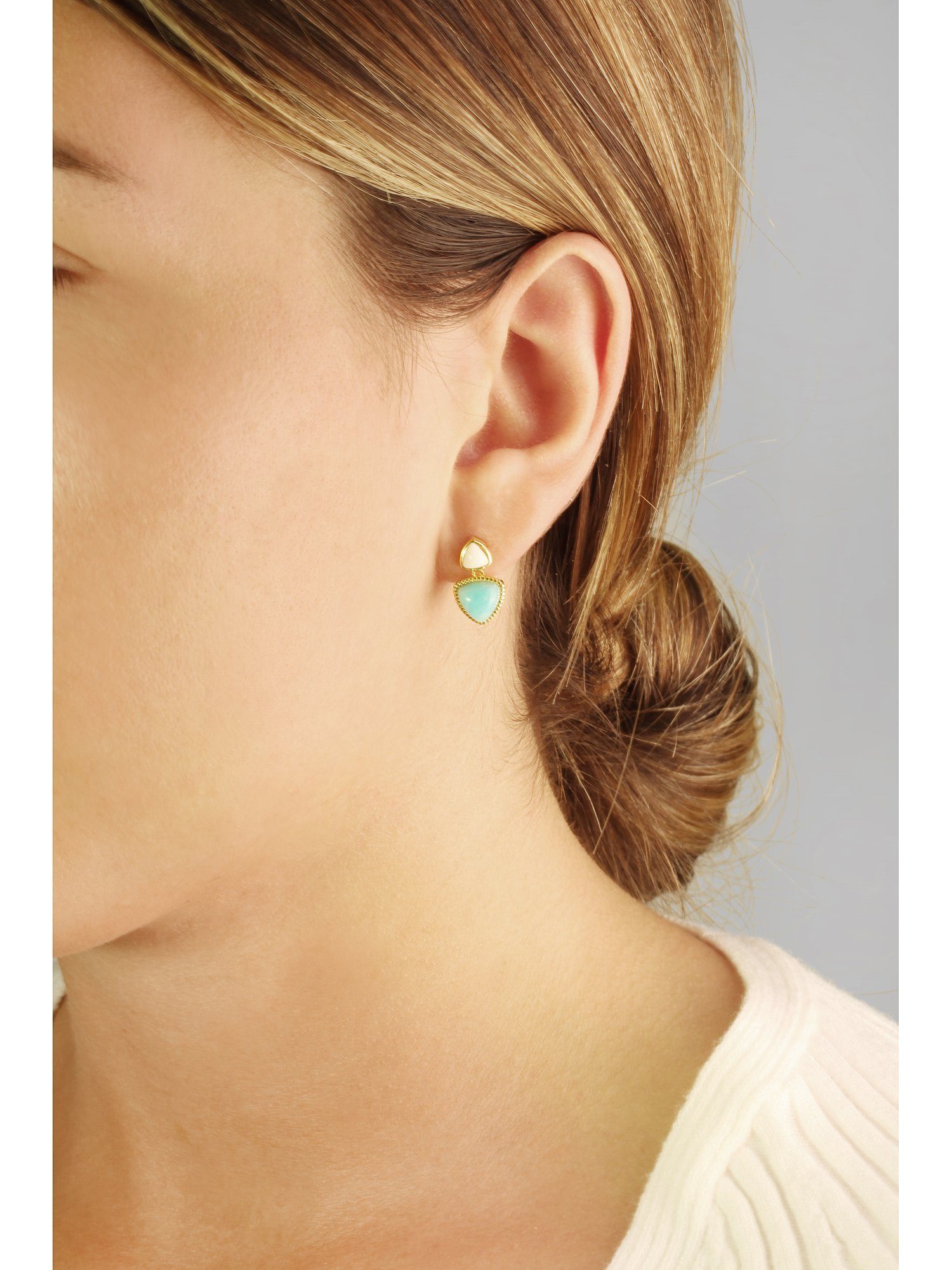 CAÏ Paar Ohrstecker Caï Damen-Ohrstecker 925er Silber 2 Amazonit günstig online kaufen