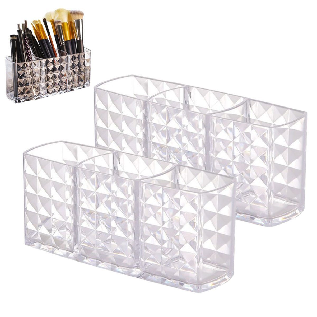 SURFOU Organizer Schminktisch Organizer Make Up Pinselhalter Kosmetik Aufbe günstig online kaufen