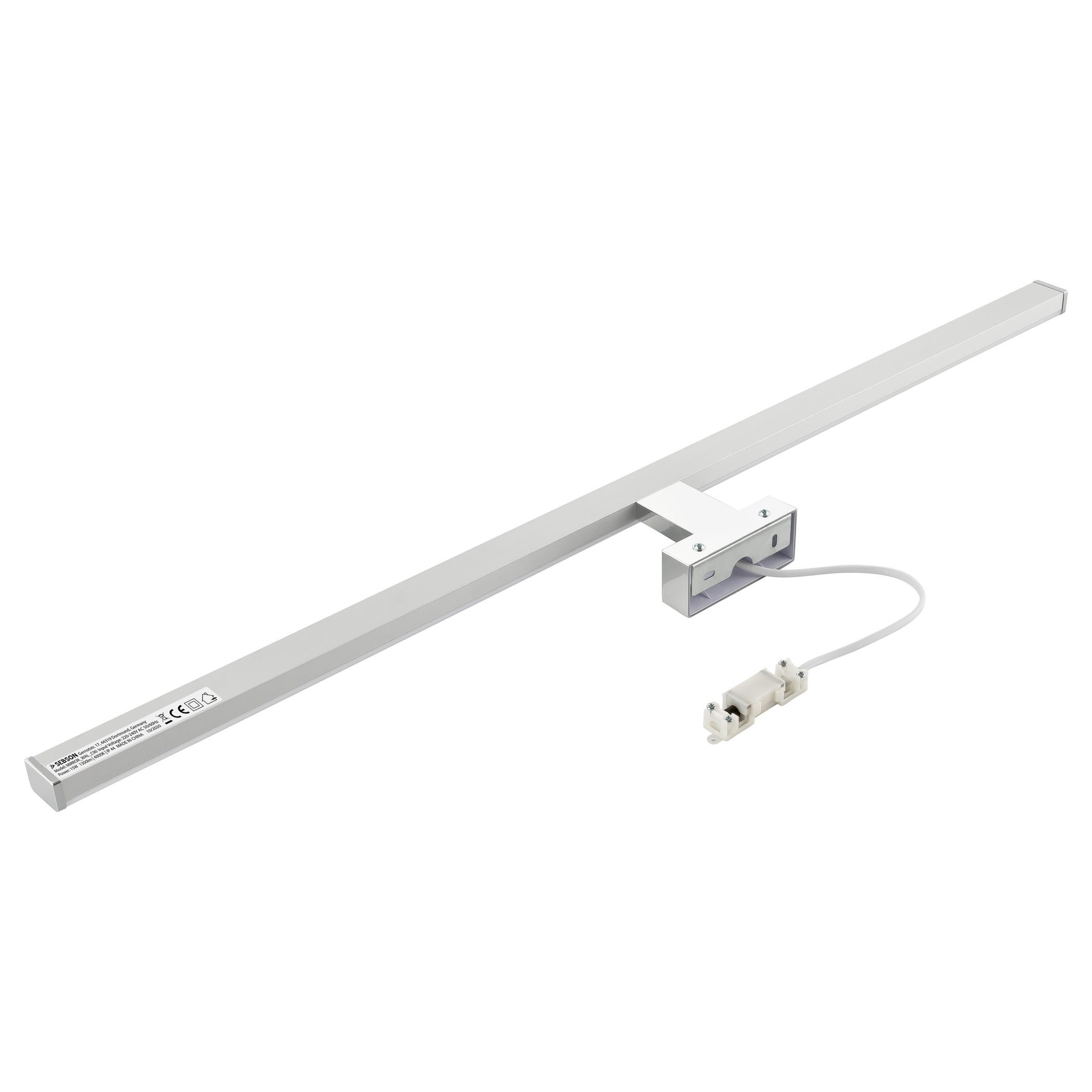 SEBSON Spiegelleuchte LED Spiegellampe Bad 90cm IP44 Wandlampe 15W 1300lm 4000K 900x109x40mm, LED integriert, Wandmontage, 110° Abstrahlwinkel, einfach Montage – Bild 2 von 5