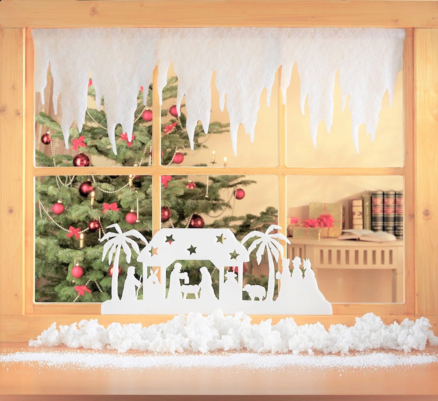 Erwin Hennecken GmbH Fensterdekoration Winterdeko Eiszapfen-Girlande. 2 Stü günstig online kaufen