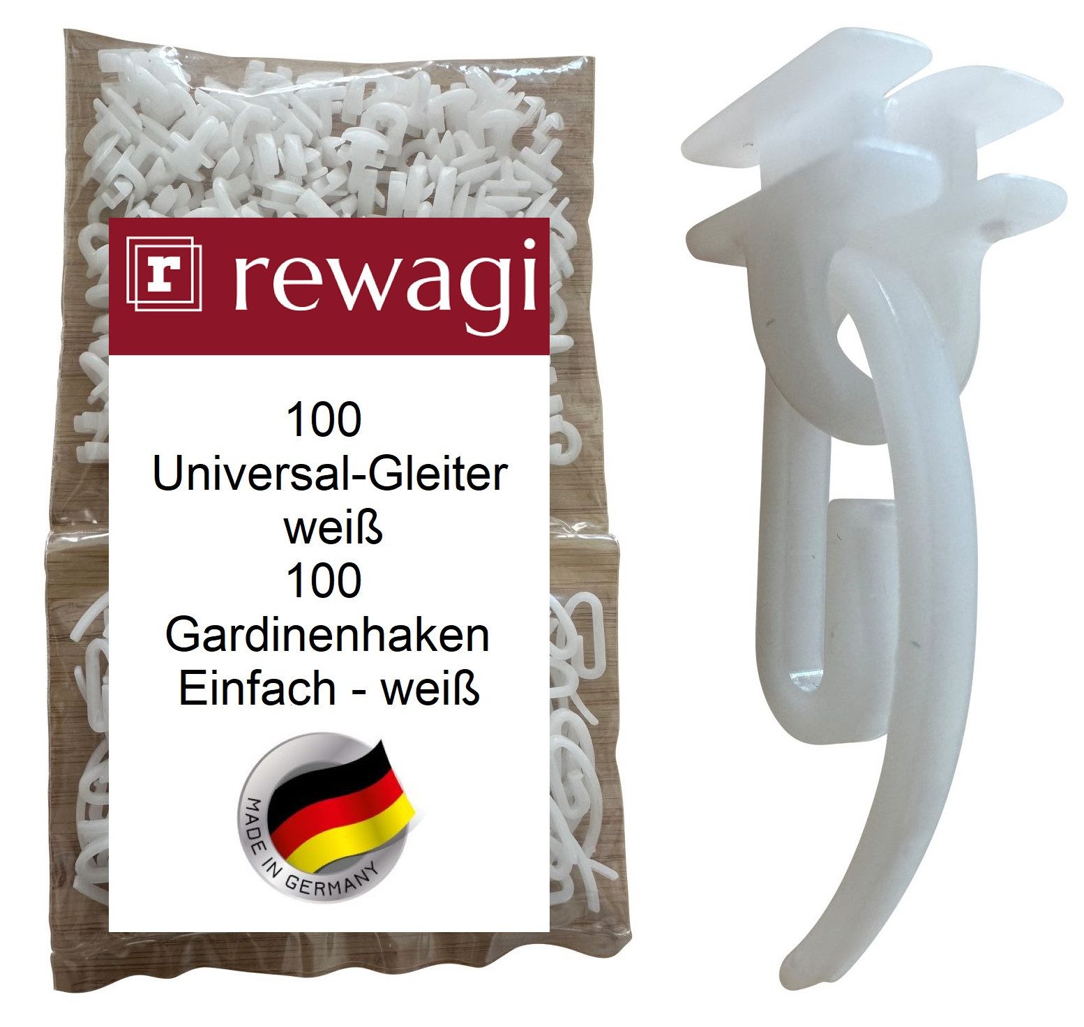 rewagi Gardinengleiter 100 Universal-Gleiter GON. 100 Gardinenhaken Einfach günstig online kaufen