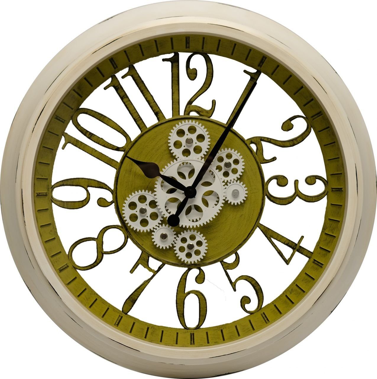 Technoline WT 1030 Wanduhr Mit Pendel – 30 Cm Ø, Quarzwerk, Schwarz-silber Design