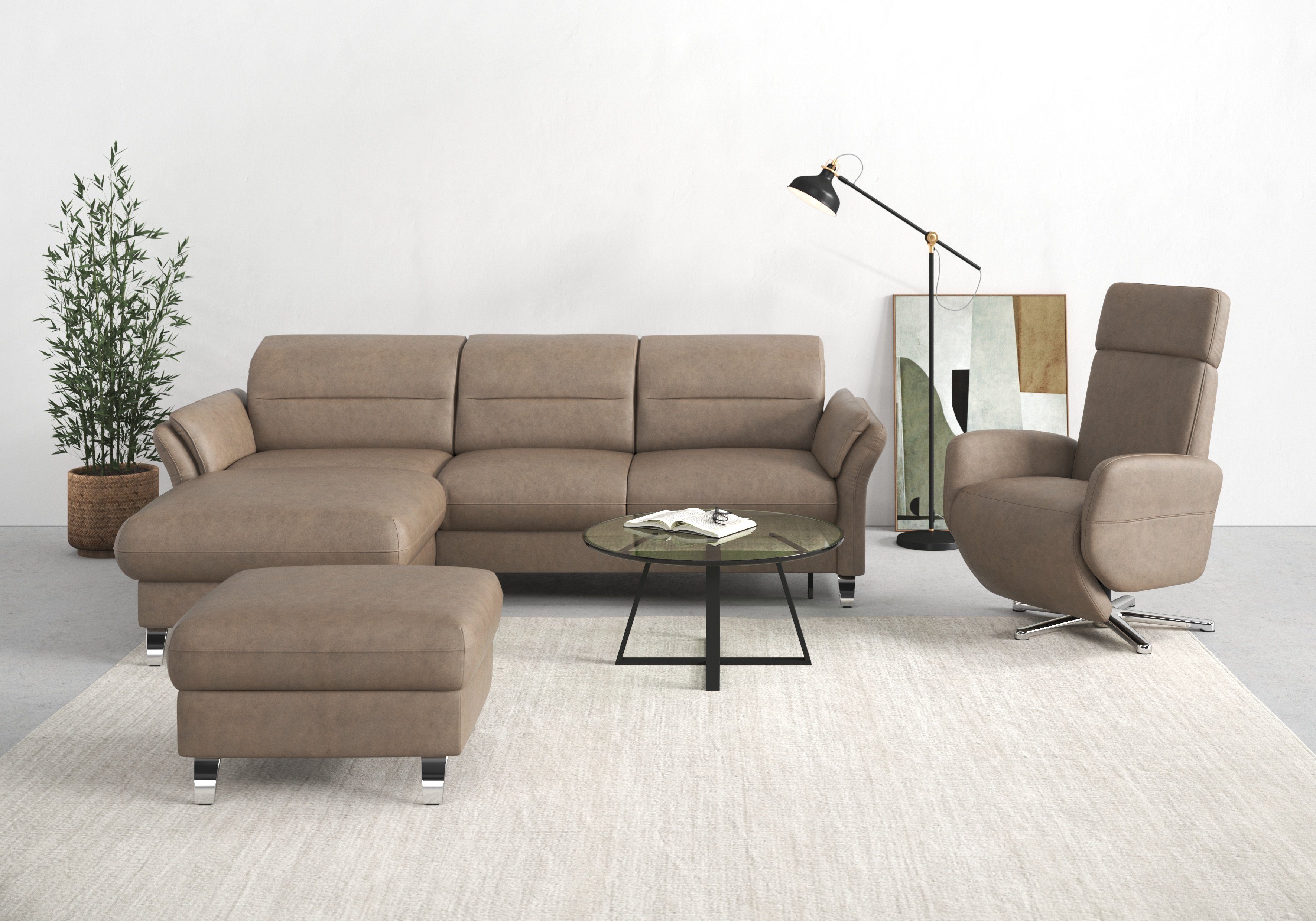 Ecksofa Grenoble L-Form mit Federkern