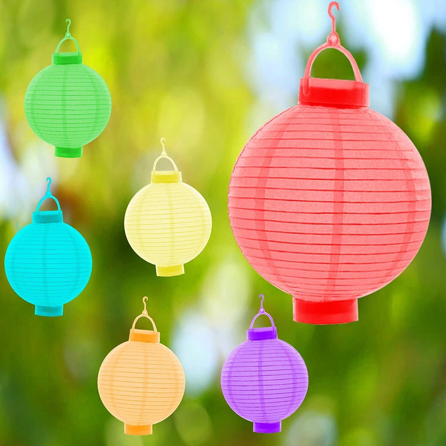 Top Ten Haushaltshobel Papierlaterne LED Lampions Laterne Garten Papierlampion 12er Sparset