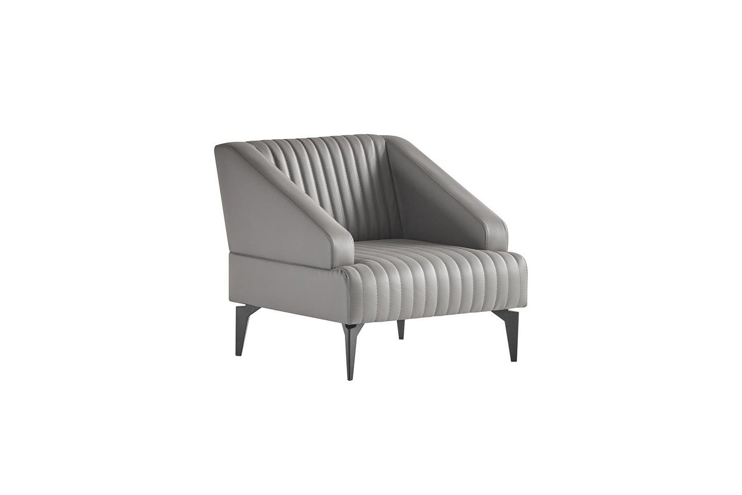 Xlmoebel Loungesessel Sessel grau modern elegant funktional ergonomisch minimalistisch (1-St., 1-tlg)