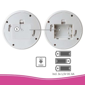 Elro CDD15F-2 Überwachungskamera Attrappe (Innenbereich, Set, 2-tlg., 2x CDD15F, Indoor Dummy-Dome-Kamera 2-pack)