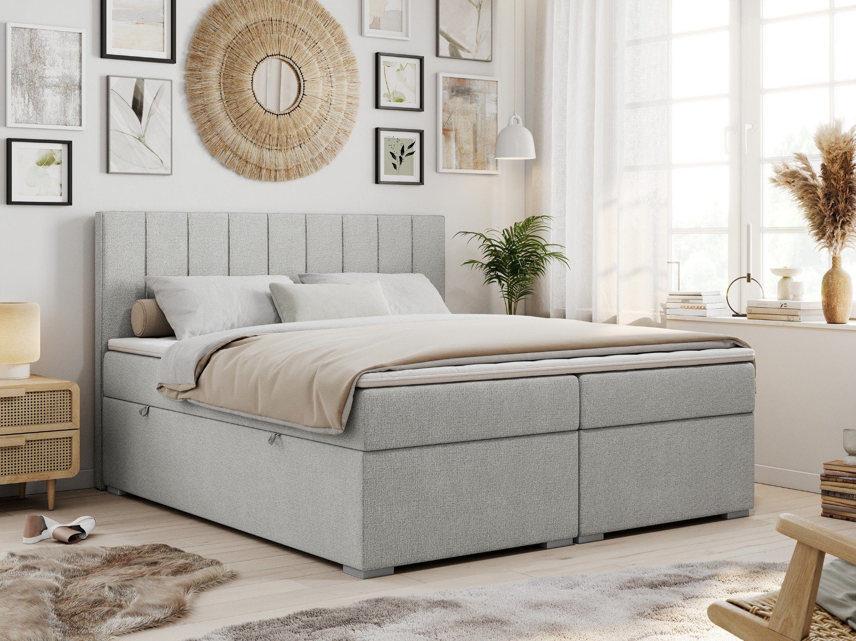 MKS MÖBEL Boxspringbett ALLY (Set, Packung, günstig online kaufen