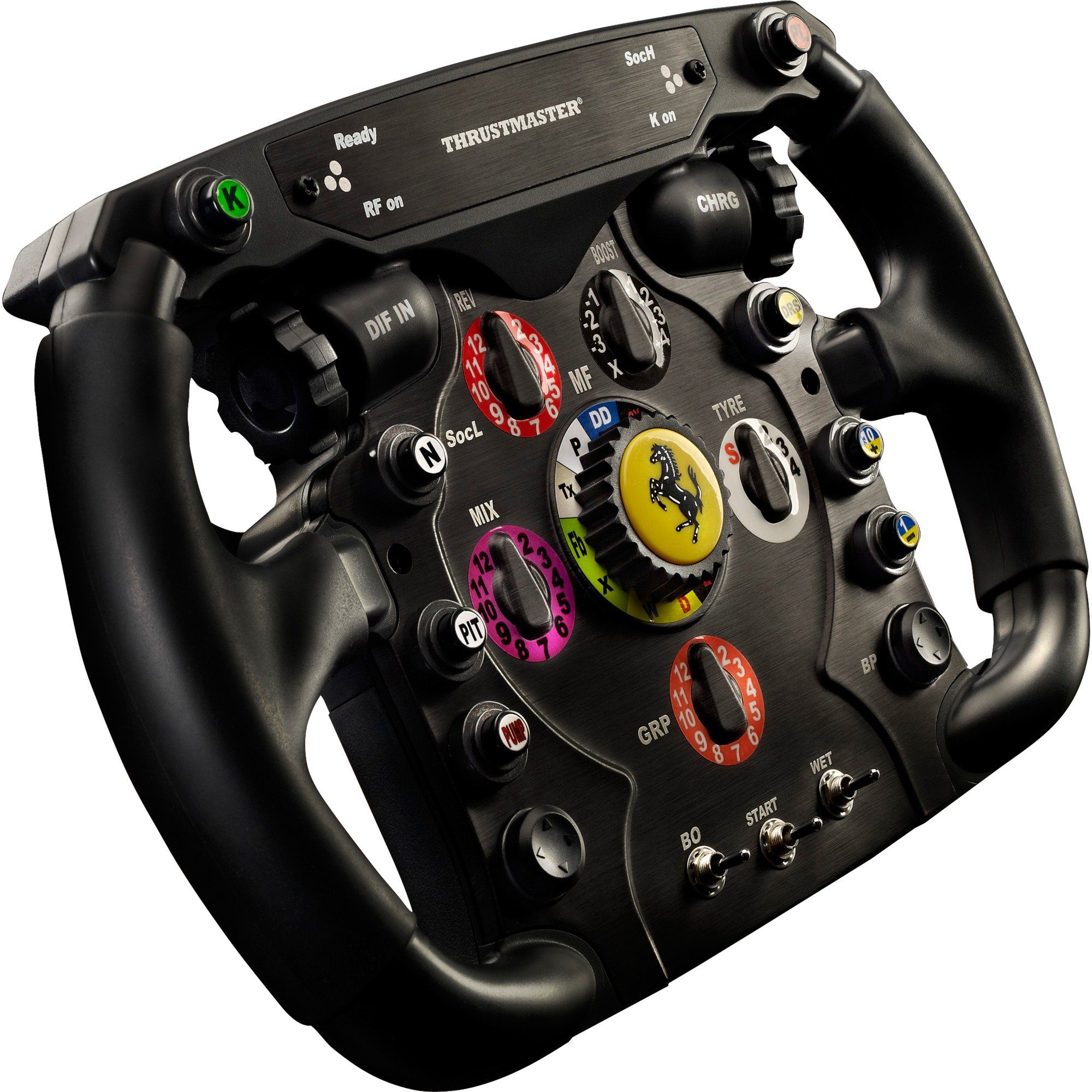 Controller, & Gangschalthebel F1-Stil aus F1 „Push Thrustmaster Gebürstete Add-On, Ferrari Pull” im echten Thrustmaster Metall Wheel