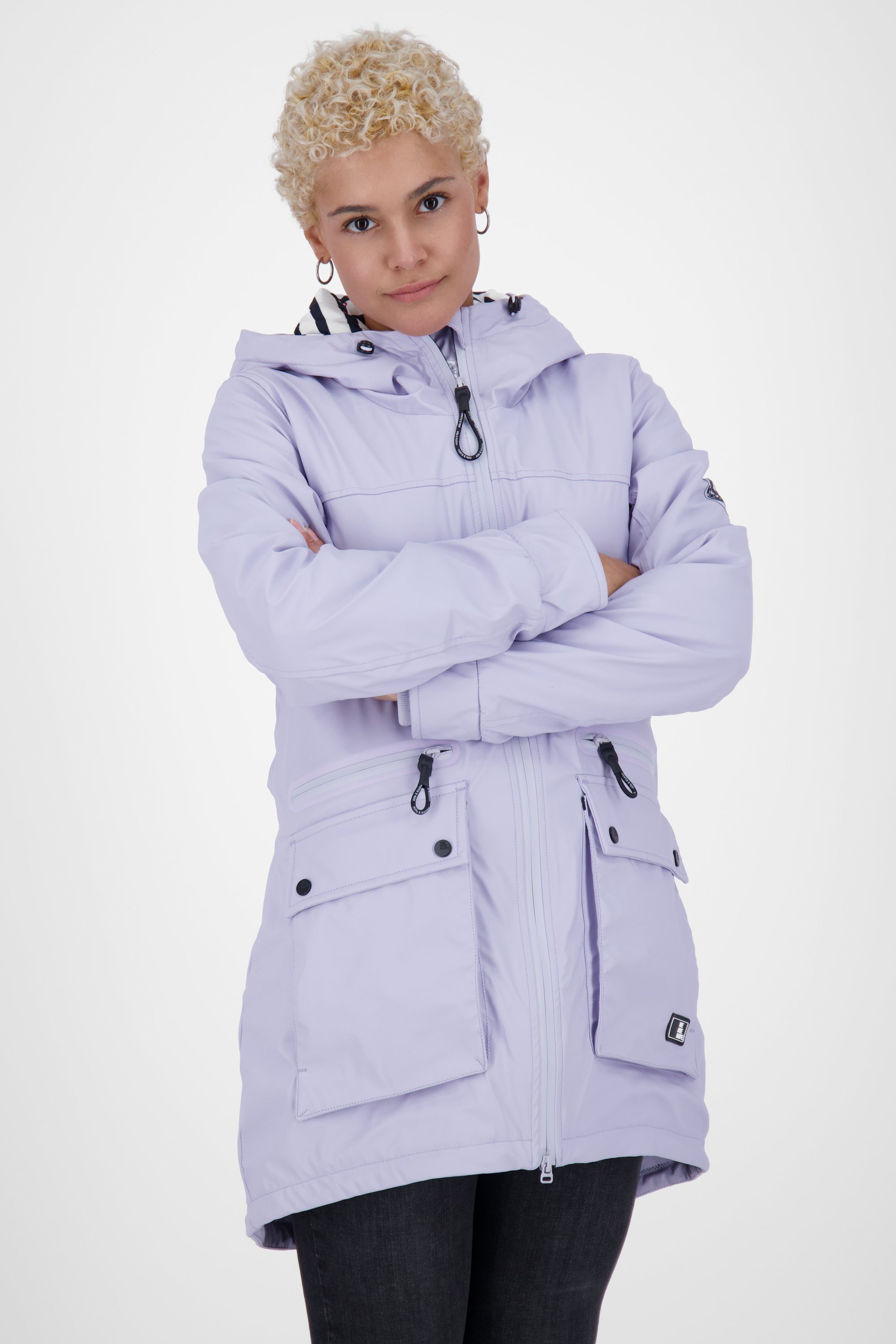 Alife & Kickin Langjacke AudreyAK A Rainstyle Coat Damen Langjacke, Übergangsjacke orchid