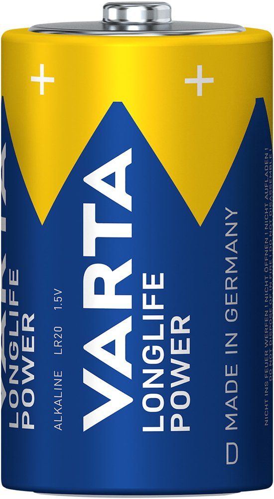 20 in Power / Batterie 20er Varta D 4920 Batterien Alkaline VARTA Longlife Folie Mono