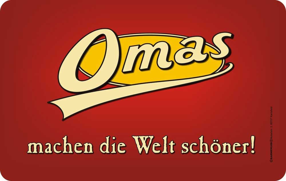 Frühstücksbrett Omas machen die Welt schöner - Frühstücksbrettchen - Resopal Brettchen