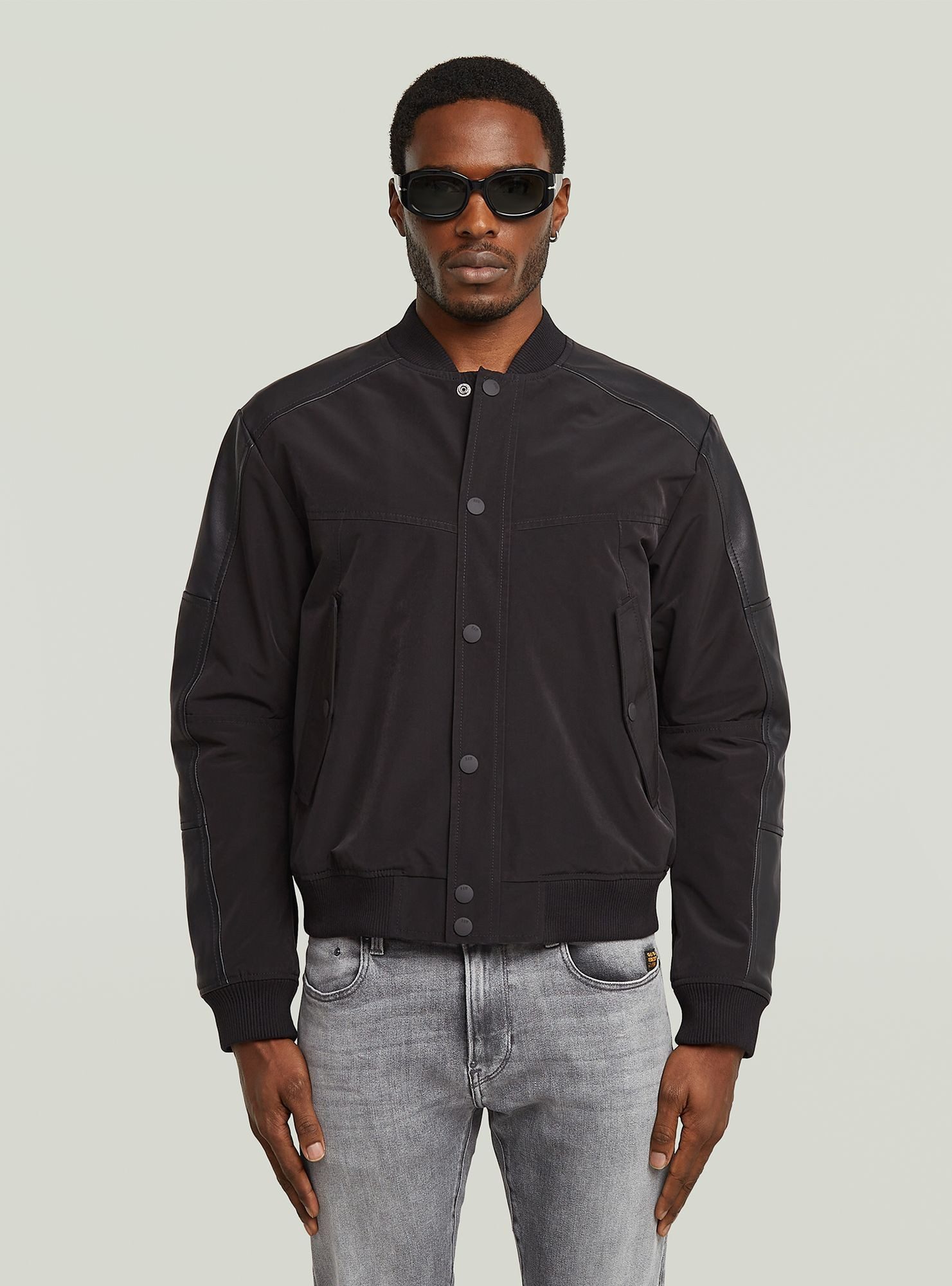 G-STAR Bomberjacke Lederjacke Varsity