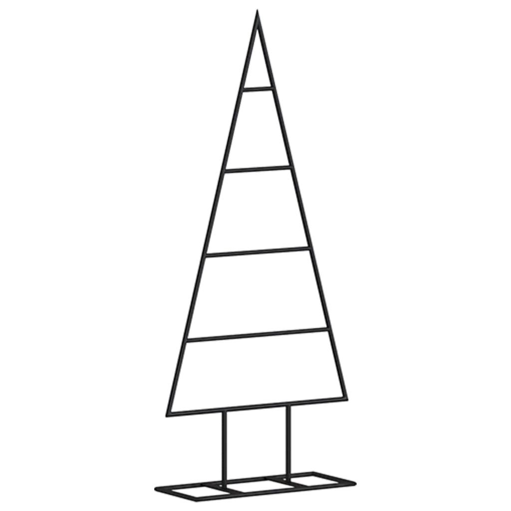 vidaXL Künstlicher Weihnachtsbaum Metall-Weihnachtsbaum Deko Schwarz 60 cm