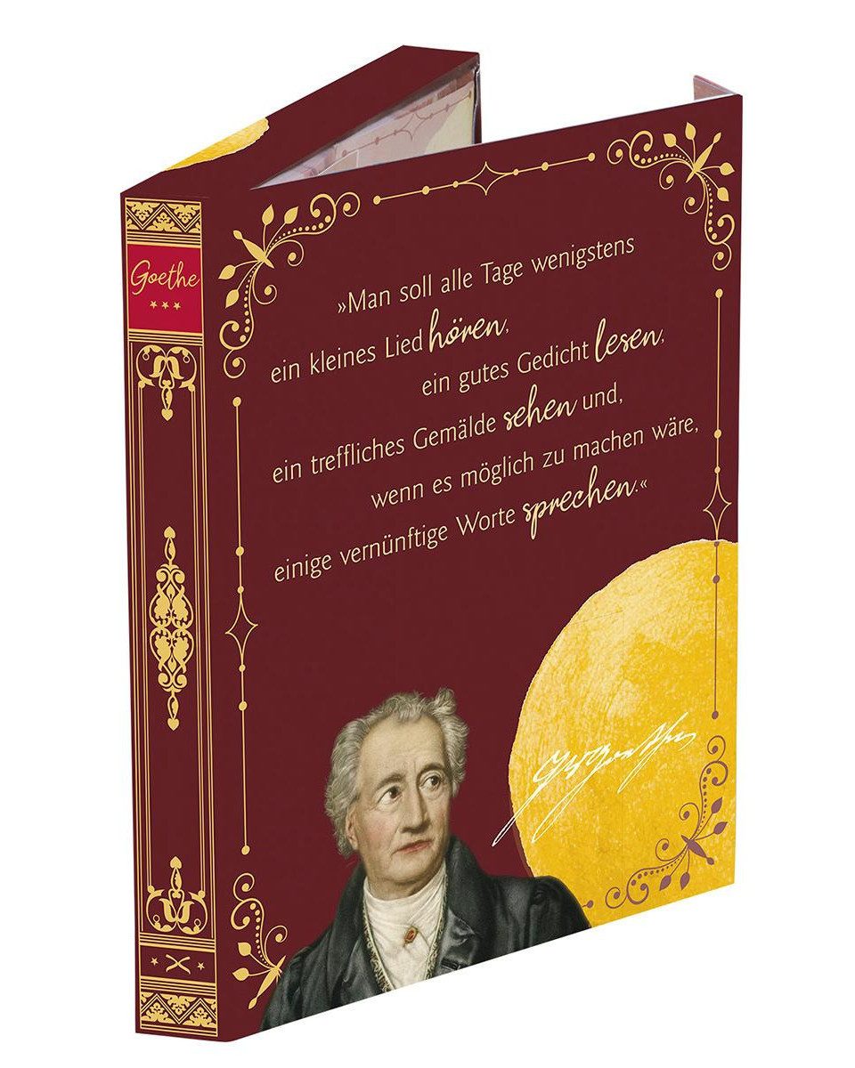 St. Benno Verlag Notizheft Notizzettelbox »Goethe«