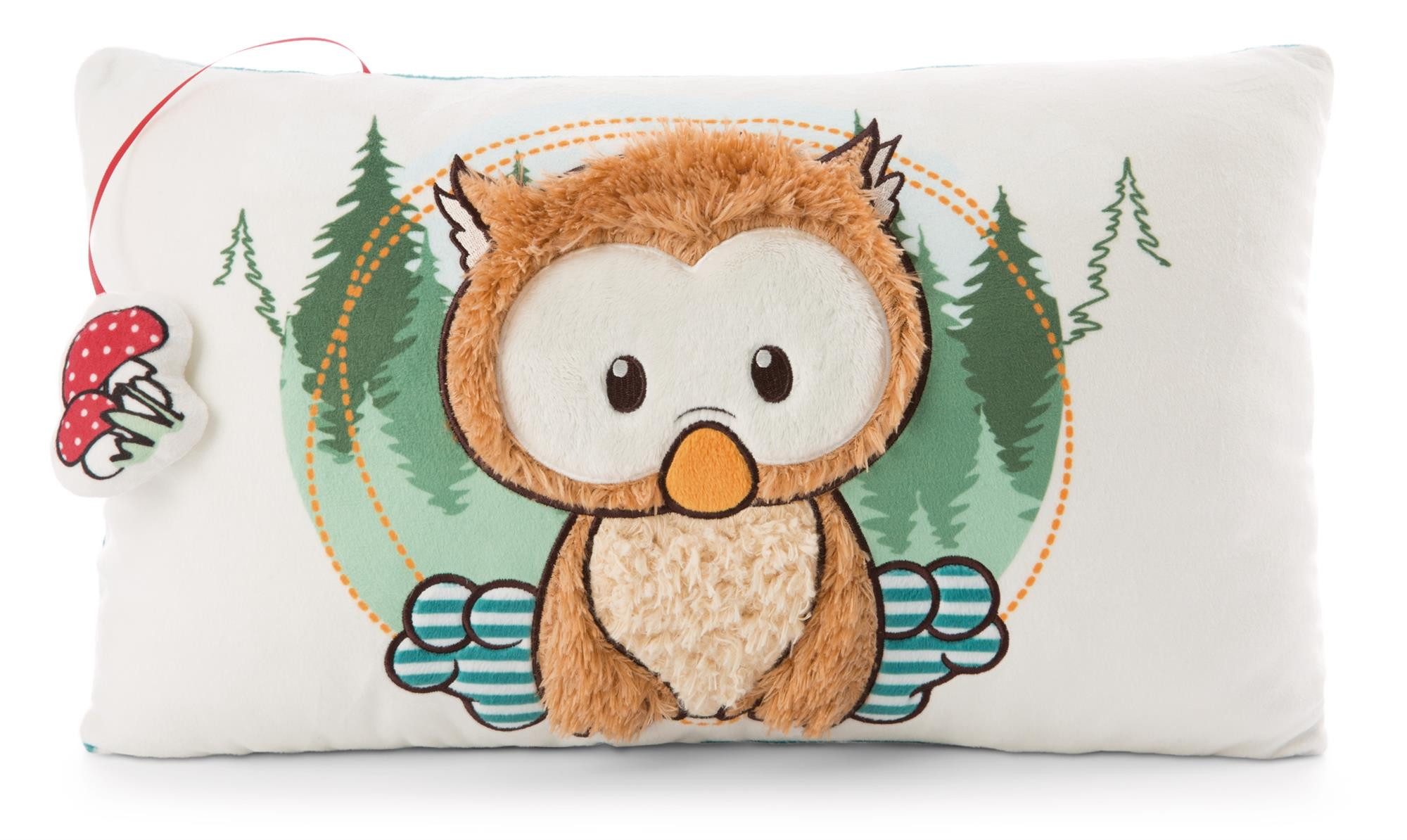 Teddys Rothenburg Kuscheltier Nici Kissen Baby-Eule Owlino 43 x 25 cm Plüschkissen