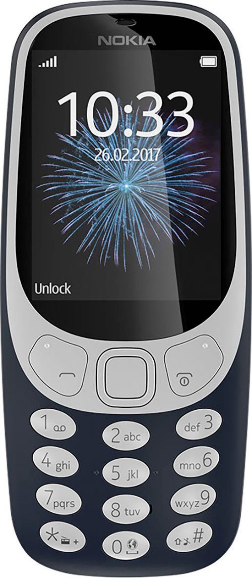 Nokia 3310 Handy (6,1 cm/2,4 Zoll, 16 GB Speicherplatz, 2 MP Kamera)