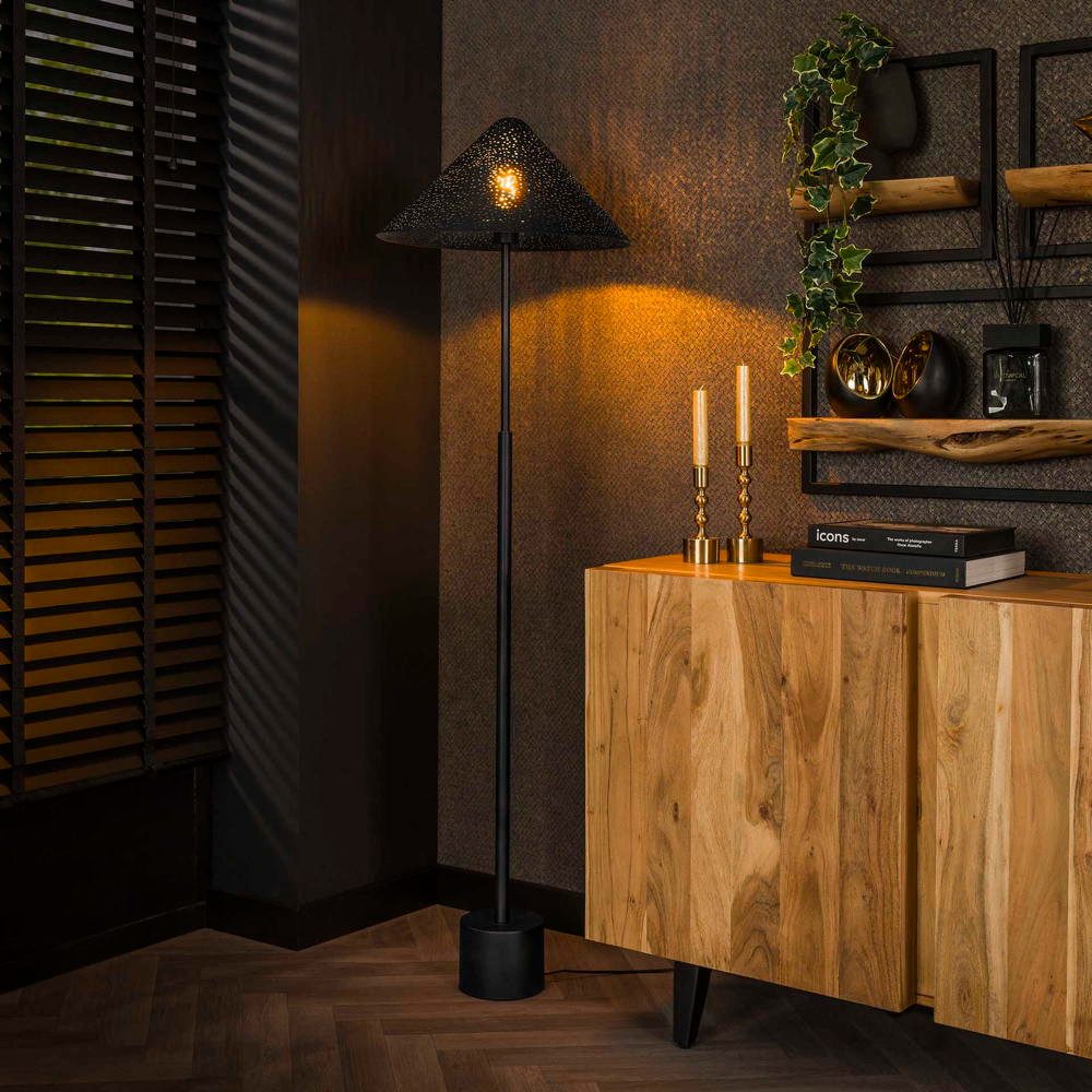 famlights Stehlampe famlights, Stehleuchte Caspar in Anthrazit E27