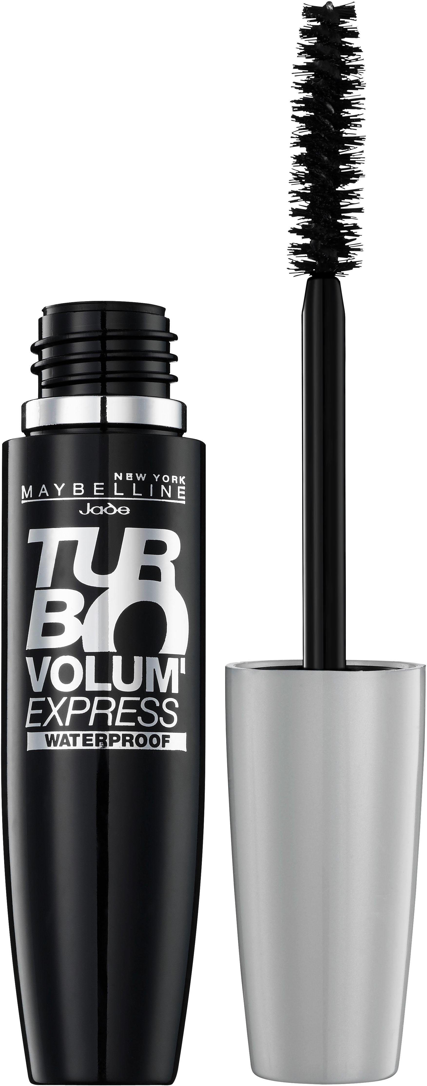 MAYBELLINE NEW YORK Mascara »Mascara Volum' Express Turbo Boost  Waterproof«, Exklusive Wachs-Volumenformel