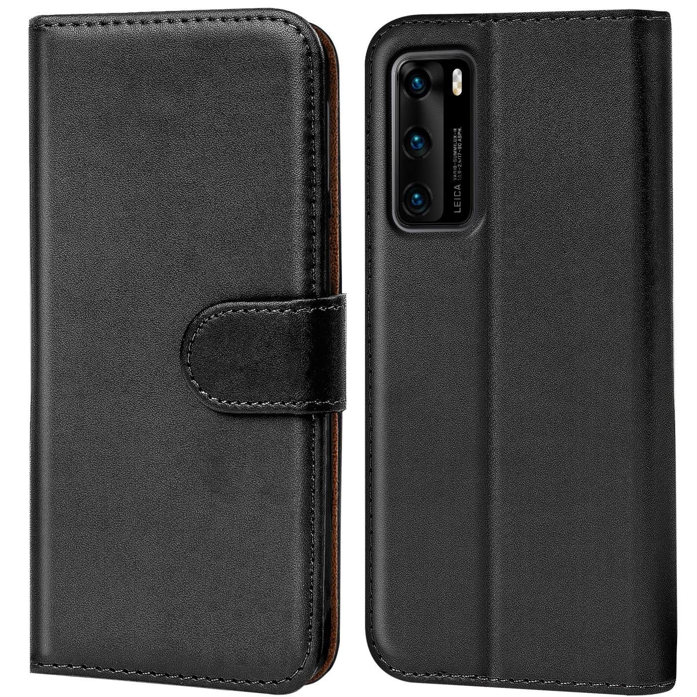 CoolGadget Handyhülle Wallet Klapp Tasche Book Case für Huawei P40 6,1 Zoll, Hülle Klapphülle Flip Cover Etui Schutzhülle