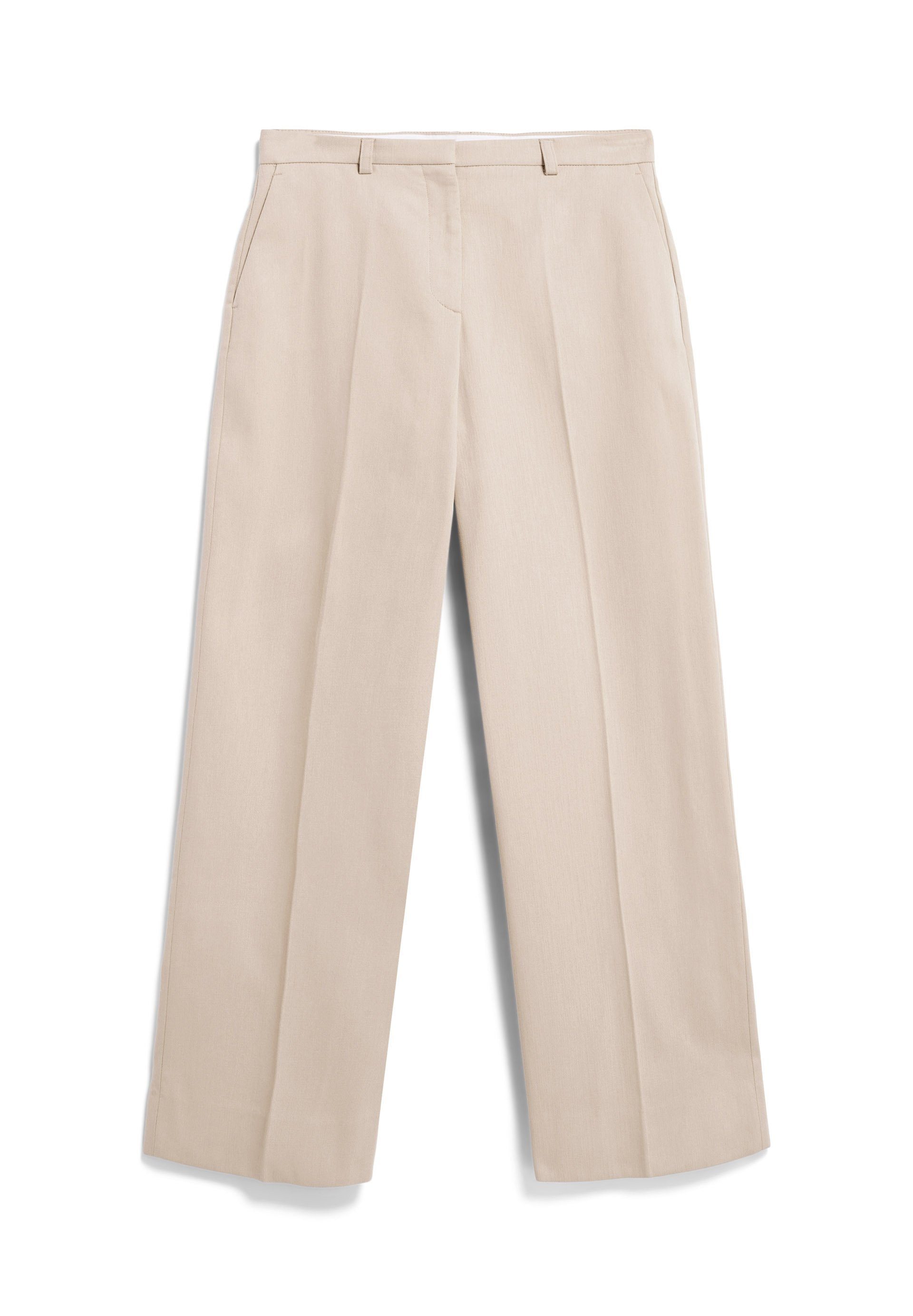 Armedangels Stoffhose Bio-Baumwolle empty Webhose stone JAALMA aus sand Damen Fit (1-tlg) Relaxed