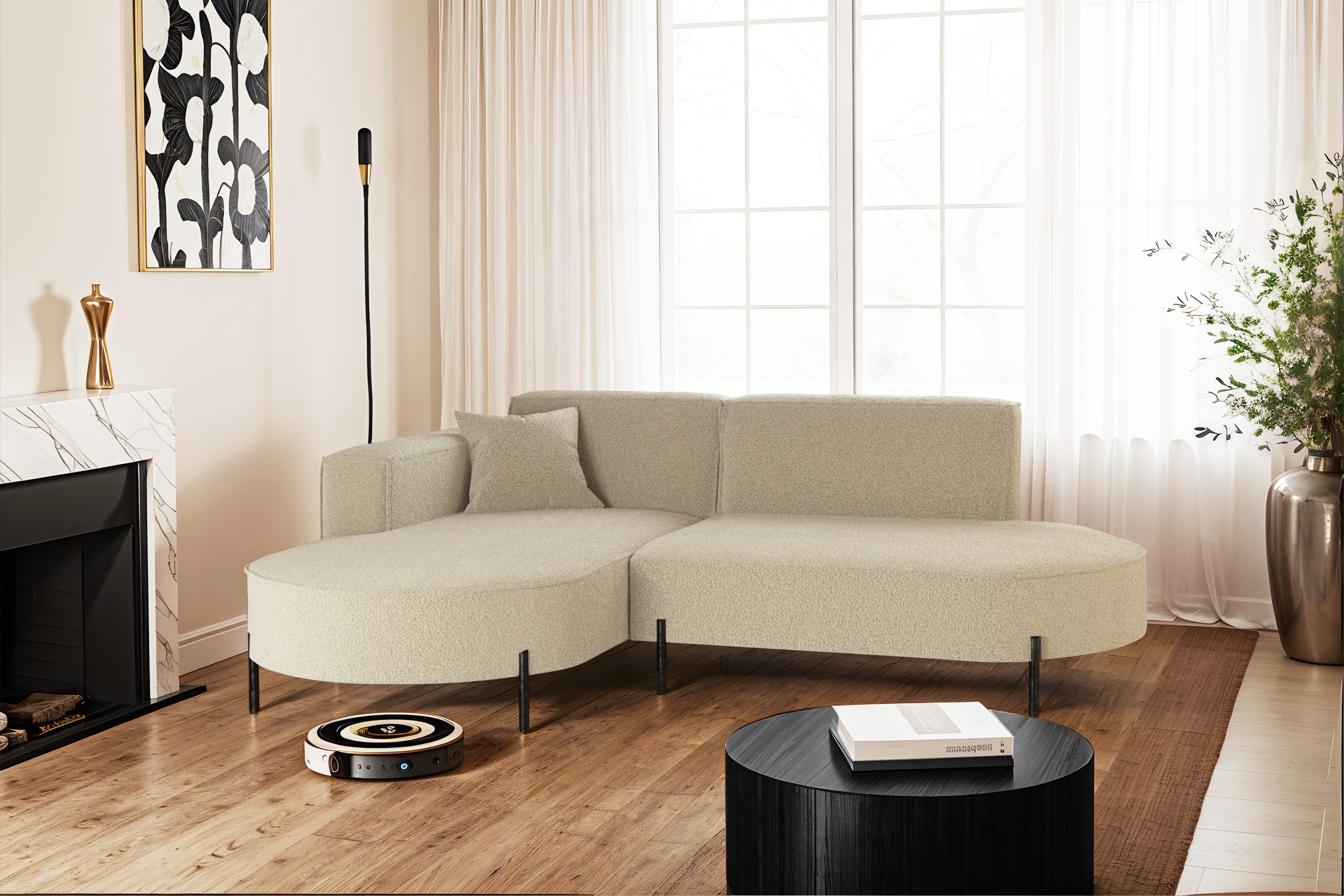 Kaiser Möbel Ecksofa Sofa L-Form Designer günstig online kaufen