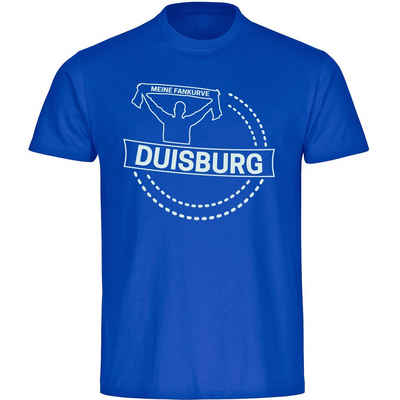 multifanshop T-Shirt Herren Duisburg - Meine Fankurve - Männer