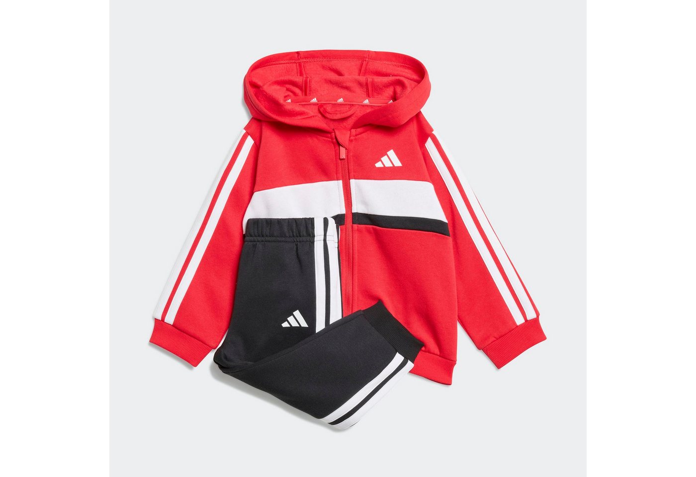 adidas Sportswear Trainingsanzug I 3S TIB FL SET (2-tlg), für Babys und Kleinkinder, zweiteiliges Set, aus Baumwolle