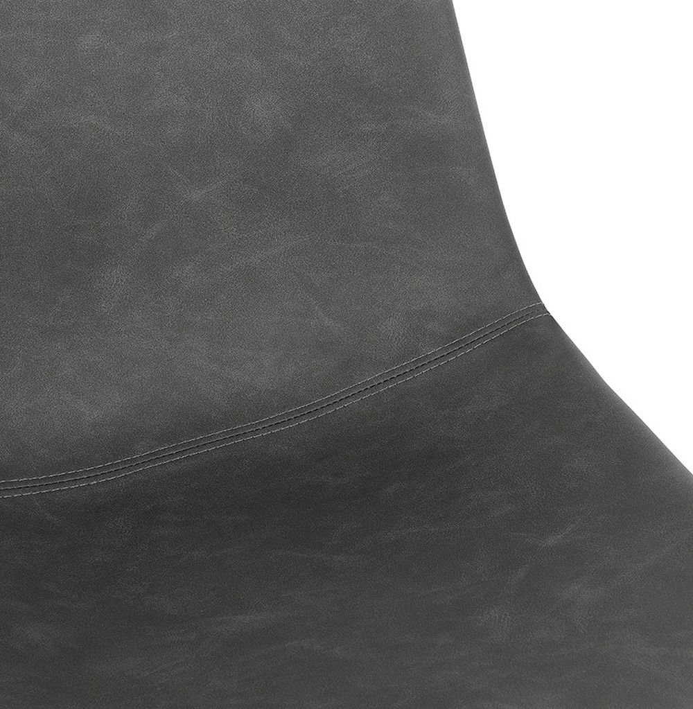 Grau Dunkles Kunstleder (dark grey) Stuhl KADIMA DESIGN Esszimmerstuhl MABELLE