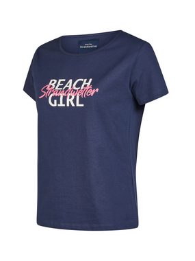 Strandwetter T-Shirt Damen maritim, Logo-Print