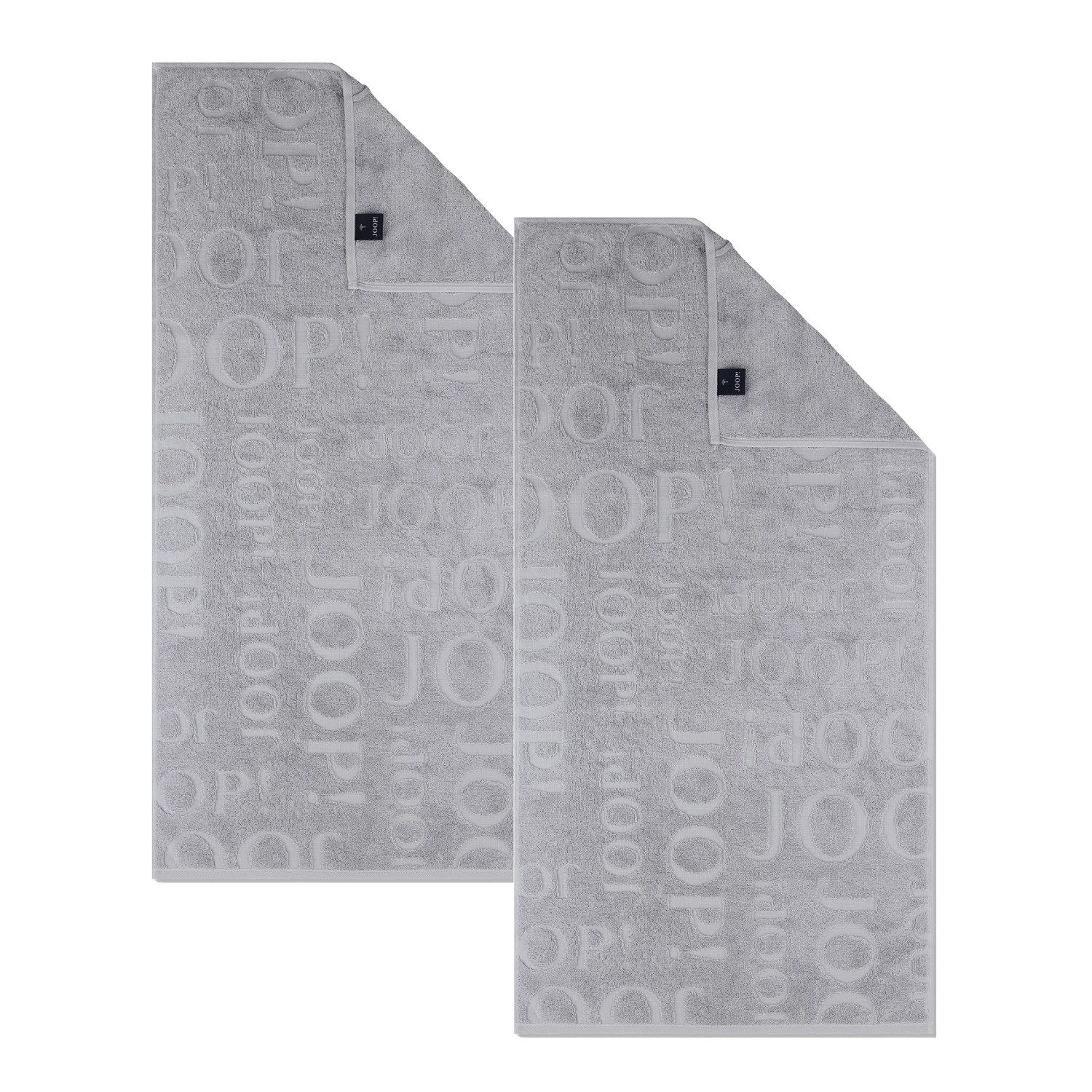 JOOP! Handtuch 2 Stück Joop! Handtuch Selection 1711-705 grau 50x100, Walkf günstig online kaufen