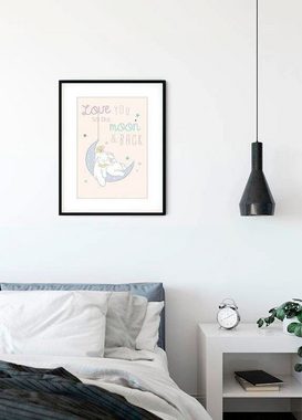 Komar Poster Dumbo Moon, Disney (1 St), Kinderzimmer, Schlafzimmer, Wohnzimmer