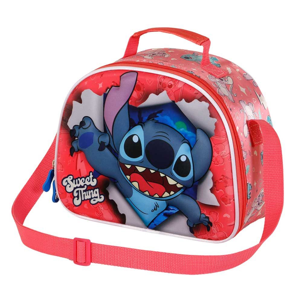 Karactermania Kindergartentasche Disney Lilo und Stitch Frühstückstasche Kinder Umhängetasche Lunch Bag, Isolierende Innenauskleidung
