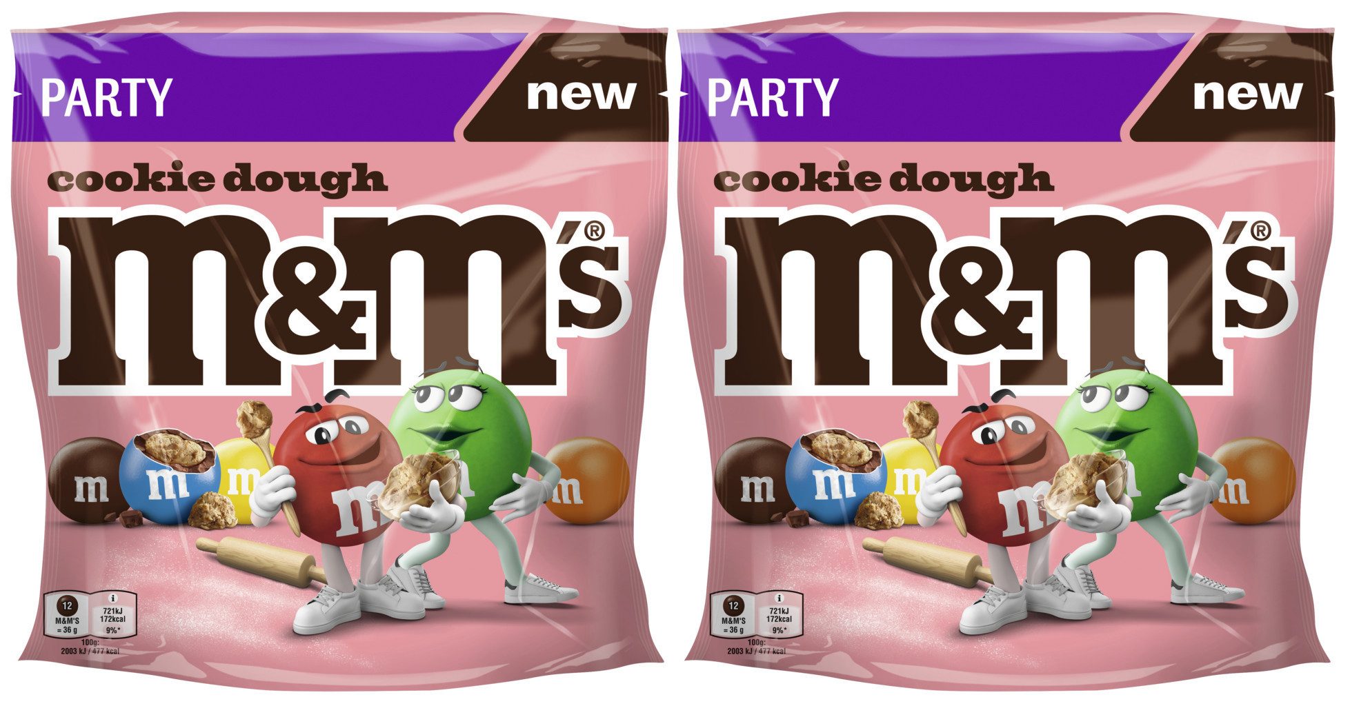 M&M's Süßigkeit M&M'S Cookie 2x 675g (1350g)