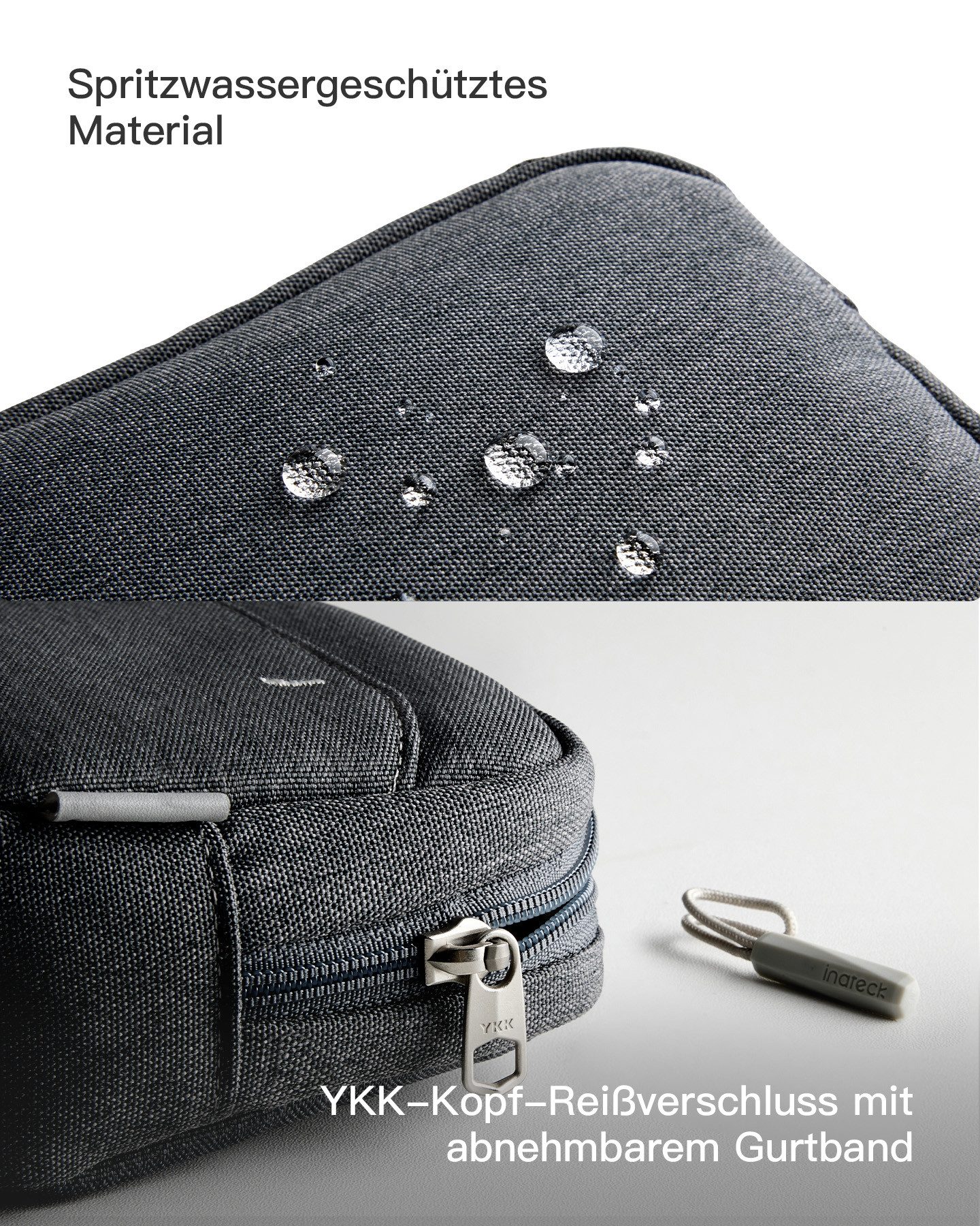 Inateck Taschenorganizer Kabeltasche Elektronik Organizer, Mehrzweck-Zubehörtasche – Bild 4 von 5