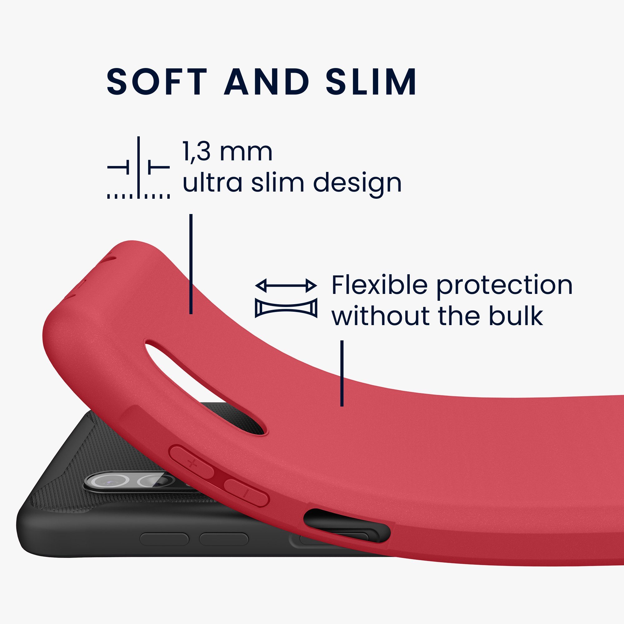 kwmobile Handyhülle Hülle für Samsung Galaxy Xcover Pro, Hülle Silikon - Soft Handyhülle - Handy Case Cover